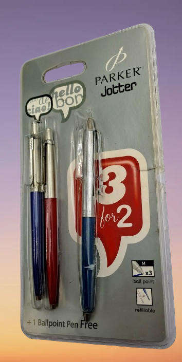 Old Stock 3 Parker Jotter  Ball Pens still in Packaging