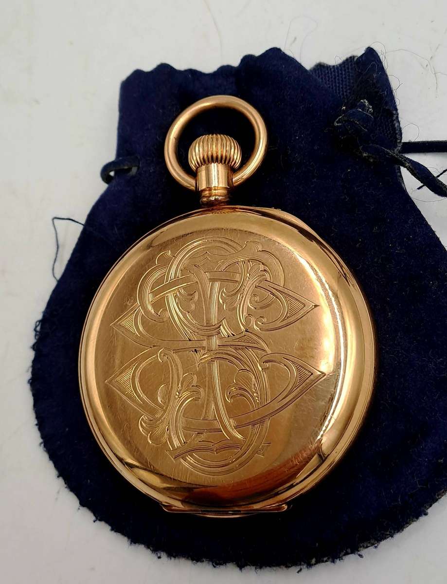 Antique Waltham 10ct Gold Plated Pocket Watch great condition Made in the USA-NOT RUNNING
