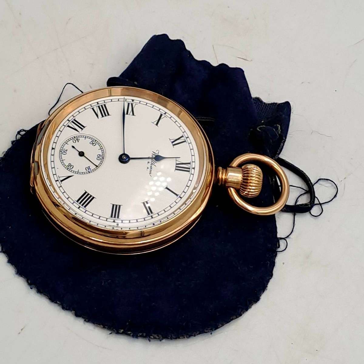 Antique Waltham 10ct Gold Plated Pocket Watch great condition Made in the USA-NOT RUNNING
