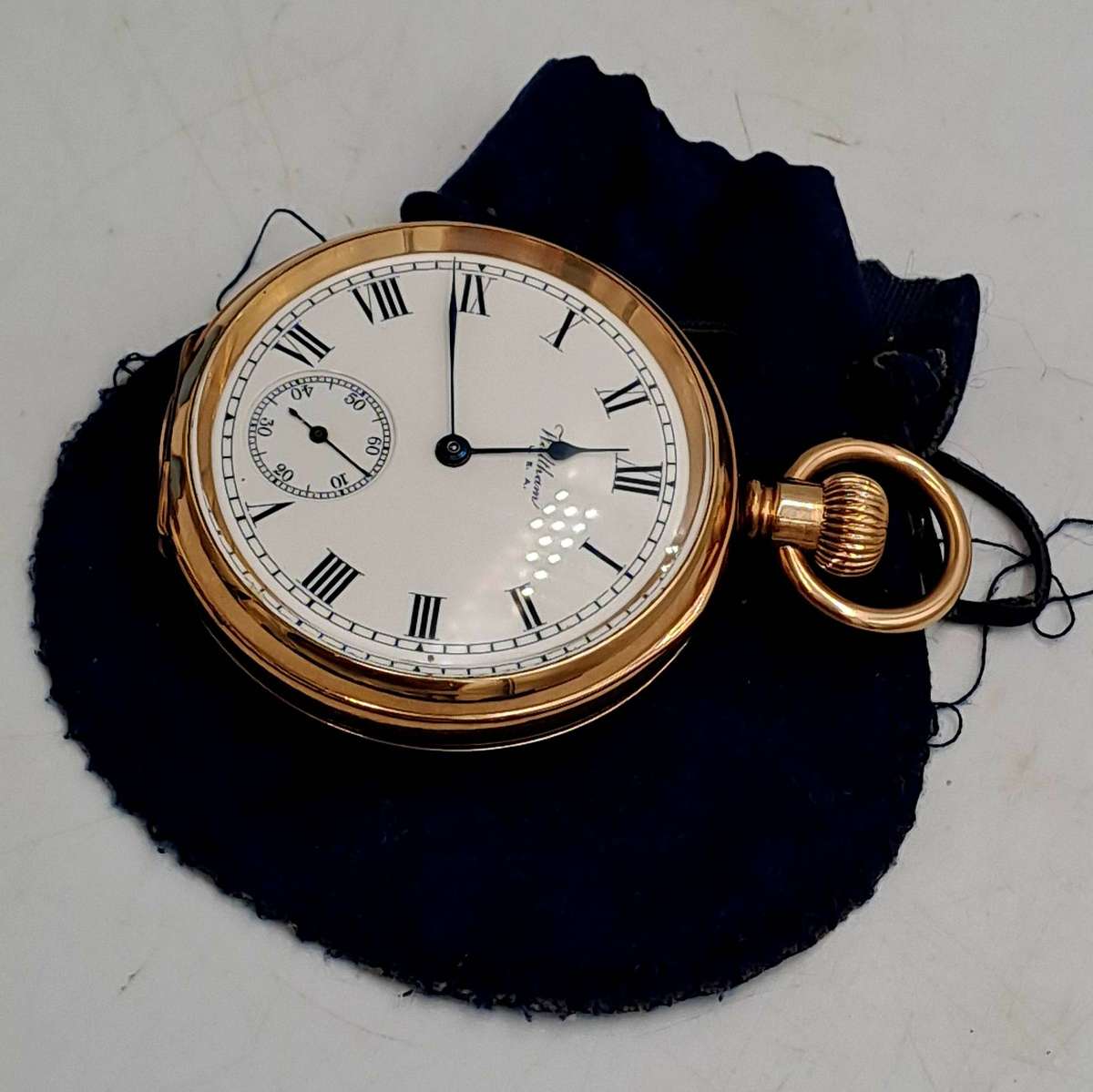 Antique Waltham 10ct Gold Plated Pocket Watch great condition Made in the USA-NOT RUNNING