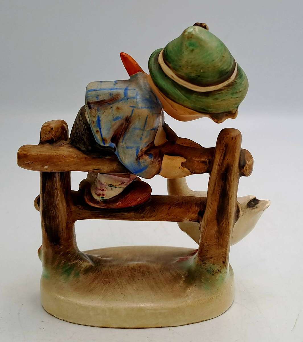 Vintage 1950's Goebel HUMMEL Barnyard Hero Boy Goose Figurine W Germany