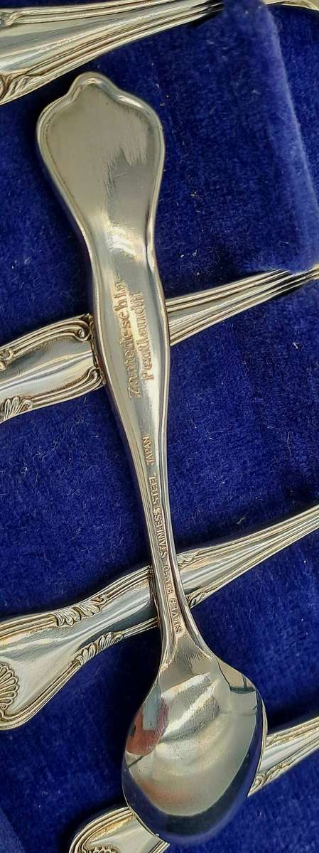 South African Collectors Treasury Wild Flower Floral enamel and Silver plate spoonset Boxed