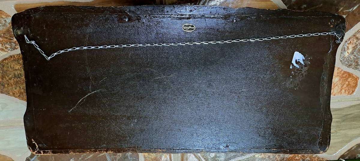 Vintage 1938-1940 Syroco "Voortrekker Wagon Train" wood Carving Wall Plague By Vadim Ivanoff