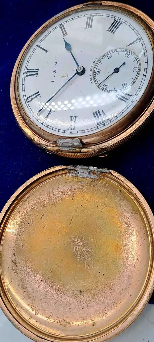 1920's Elgin Pocket Watch SN 30603152 7 Jewels Case No 4373899 USA- NOT Working