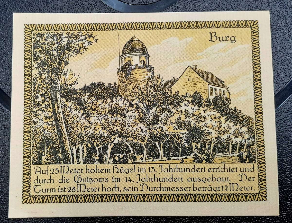 1914-1924 German notgeld 50  Pfennigs City of Lenzen an der Elbe (Prussian province of Brandenburg)