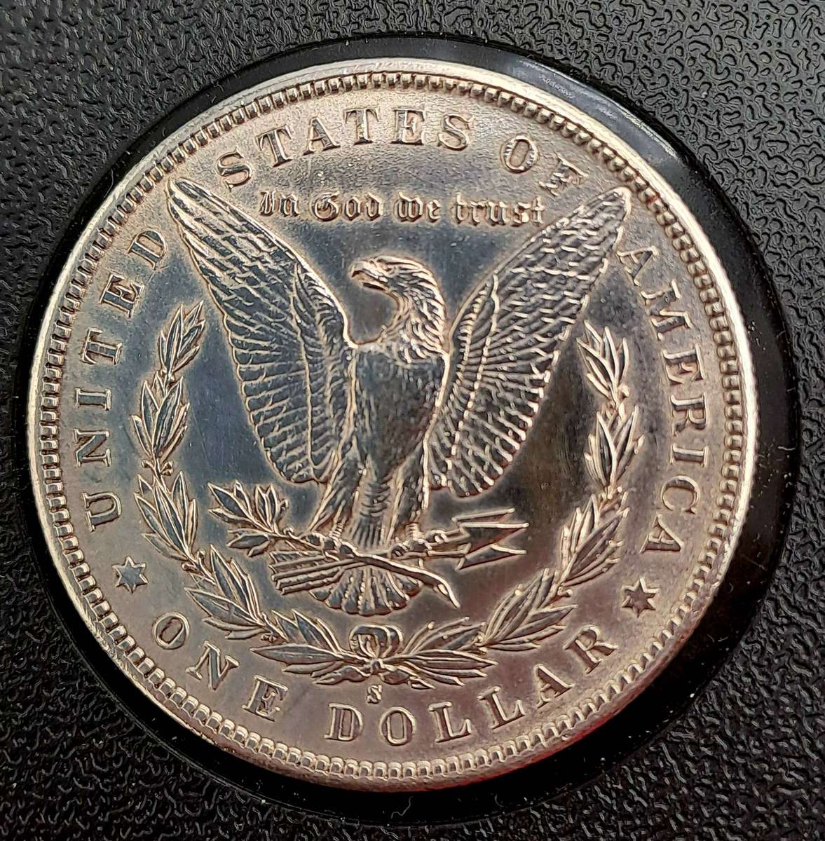 Antique 1891 S United States Of America (SILVER .900) 1 Dollar "Morgan Dollar" in display Box