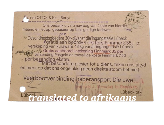 1923 German Postcard (see all Photo's)