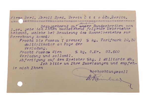 1923 German Postcard (see all Photo's)