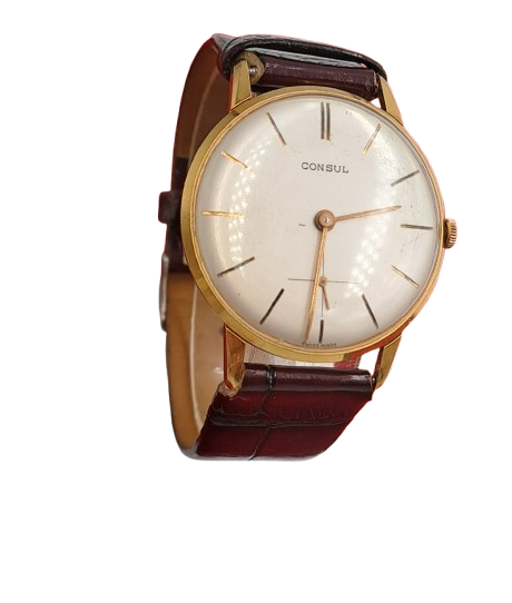 Vintage CONSUL Swiss Made Mechanical Men's Watch -Working