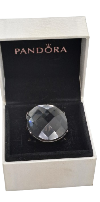 Large Pre-owned Smokey Quartz Dress Ring in a Pandora Box