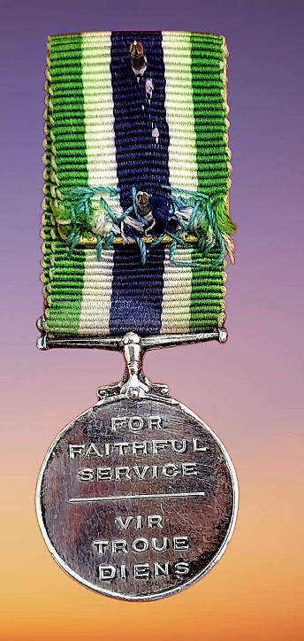 South Africa  Police Service MINI medal for Faithful Service 20mm