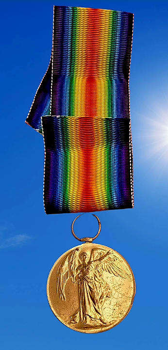 WWI British Victory Medal Awarded to Lieut. B.Goldsmith