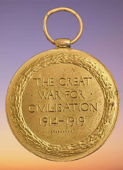 WWI British Victory Medal Awarded to Lieut. B.Goldsmith