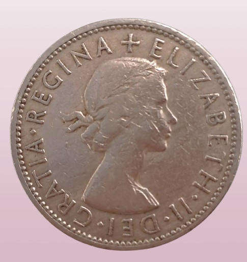 1962 United Kingdom 2 Shillings - Elizabeth II 1st portrait,