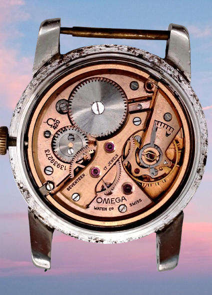 Vintage 1950's  Omega Seamaster NOT working for Spares or repairs 420 MOVEMENT sn 13939273