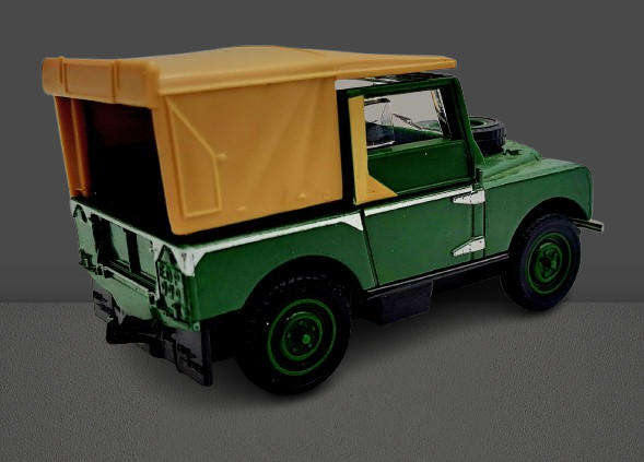 1989 Matchbox Dinky 1/43 Scale DY-9 - 1949 Land Rover Series 1 Made in Macau-Soft Top