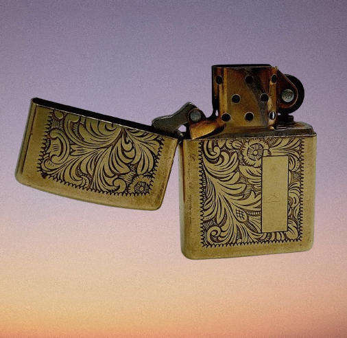 Vintage Brass Zippo VENETIAN Lighter - made Bradford USA - need Flint and fluid