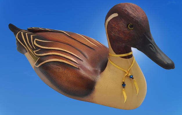 Knysna Feathers Gallery Limited Edition No 299 of 2000 PINTAIL Hand Crafted Hand Crafted and Painted