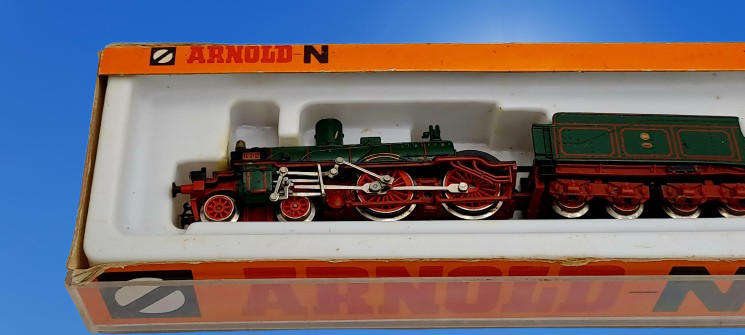 Vintage N Scale ARNOLD-N Schlepptenderlok BR36 Art No 2545 STEAM ENGINE-Boxed