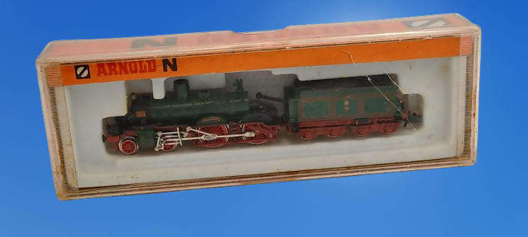 Vintage N Scale ARNOLD-N Schlepptenderlok BR36 Art No 2545 STEAM ENGINE-Boxed