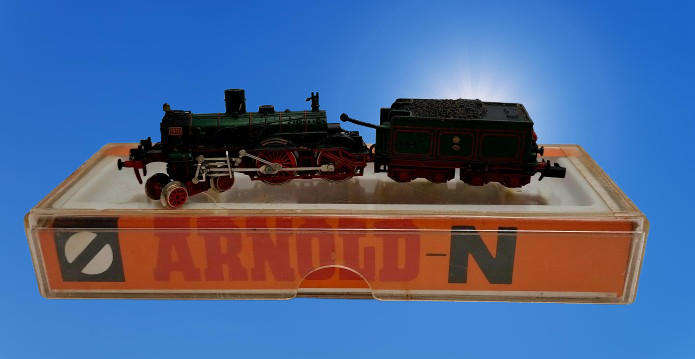 Vintage N Scale ARNOLD-N Schlepptenderlok BR36 Art No 2545 STEAM ENGINE-Boxed
