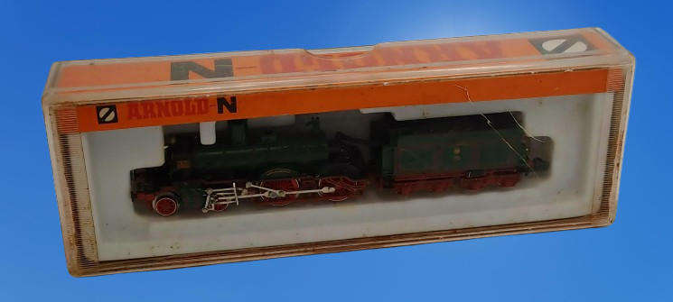 Vintage N Scale ARNOLD-N Schlepptenderlok BR36 Art No 2545 STEAM ENGINE-Boxed