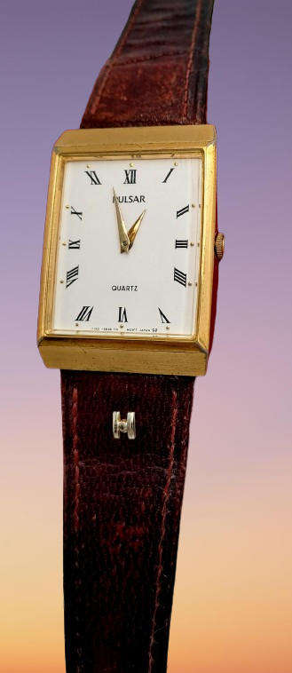 Pre-Owned Vintage Pulsar Tank Y130-2580 Watch -Working -Japan Movt. Unisex