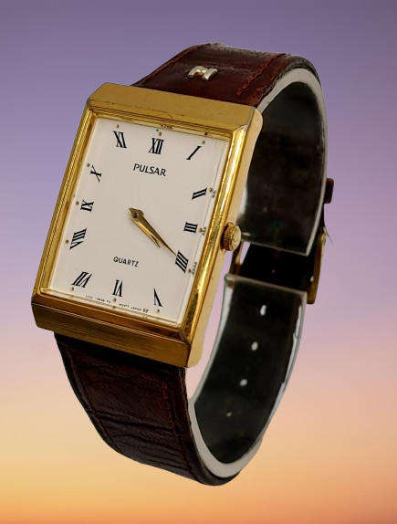 Pre-Owned Vintage Pulsar Tank Y130-2580 Watch -Working -Japan Movt. Unisex