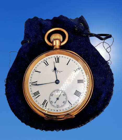 Antique Waltham 10ct Gold Plated Pocket Watch great condition Made in the USA-NOT RUNNING