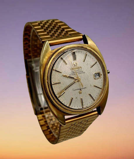 1970'S GOLD Omega Constellation Automatic Chronometer Watch NOT WORKING Read More