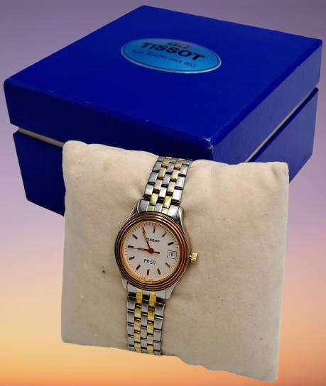 Original Pre-Owned ladies Tissot PR50 Quartz Watch -Working boxed