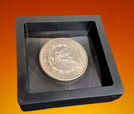 Antique 1891 S United States Of America (SILVER .900) 1 Dollar "Morgan Dollar" in display Box
