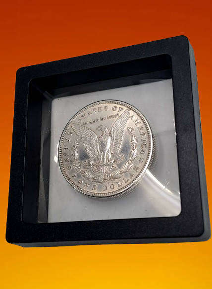 Antique 1891 S United States Of America (SILVER .900) 1 Dollar "Morgan Dollar" in display Box