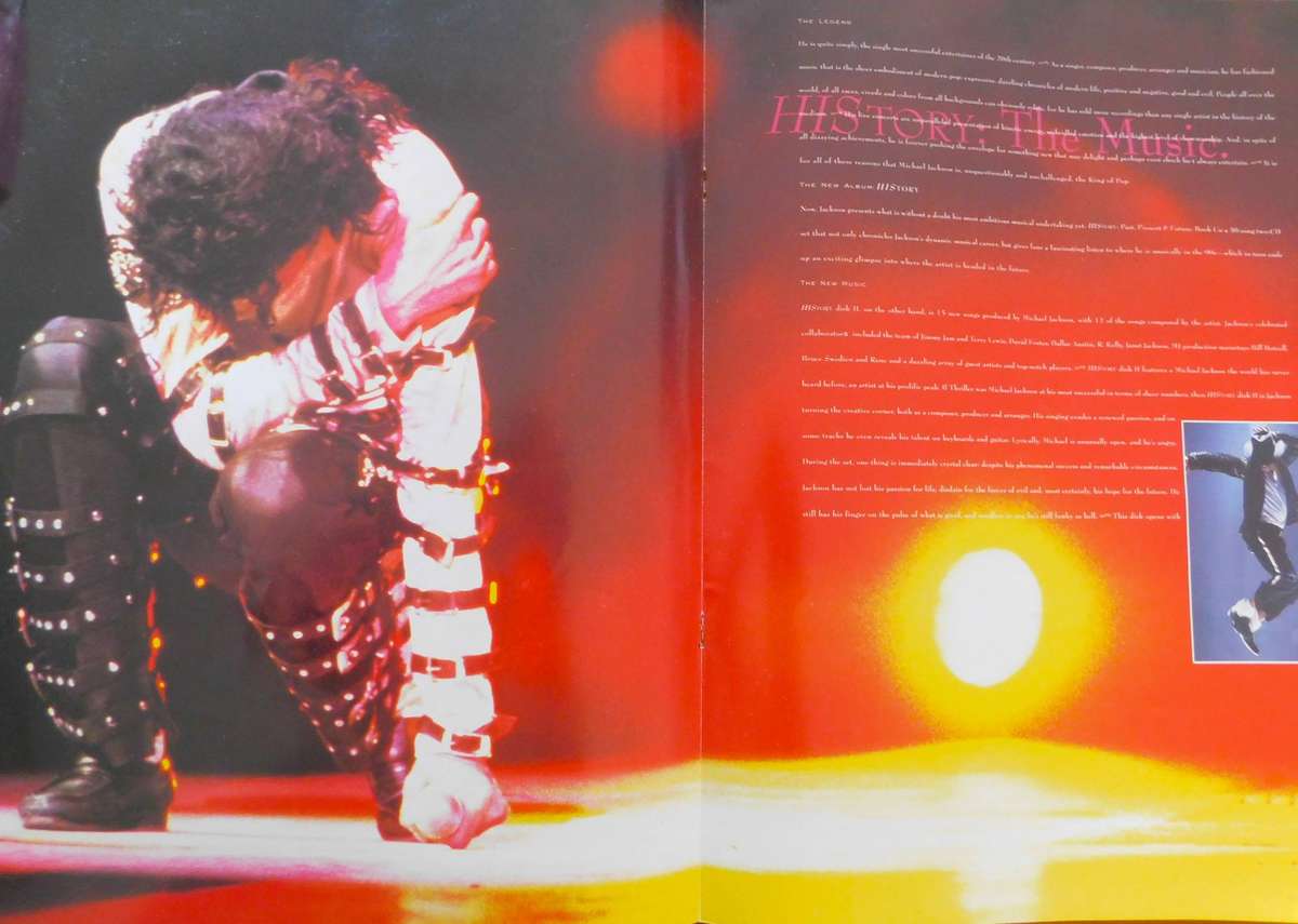 MICHAEL JACKSON - History World Tour [Brochure]