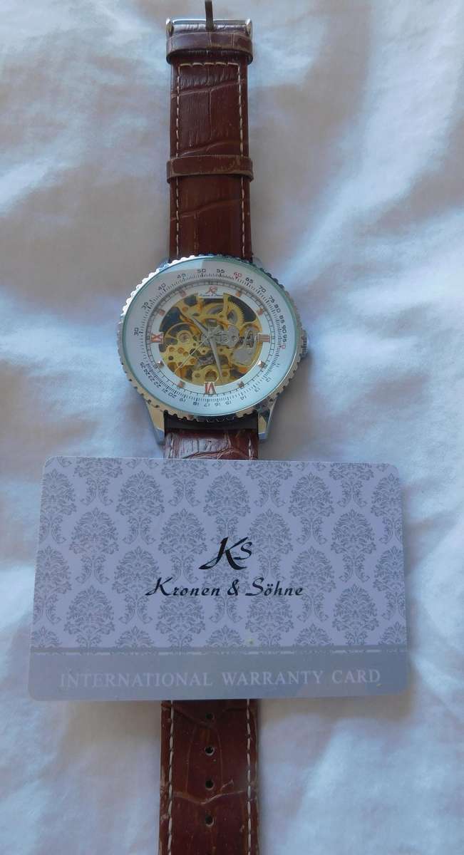 KRONEN & SOHNE  - Men's ROMAN SKELETON Kinetic... [MENS WATCH]