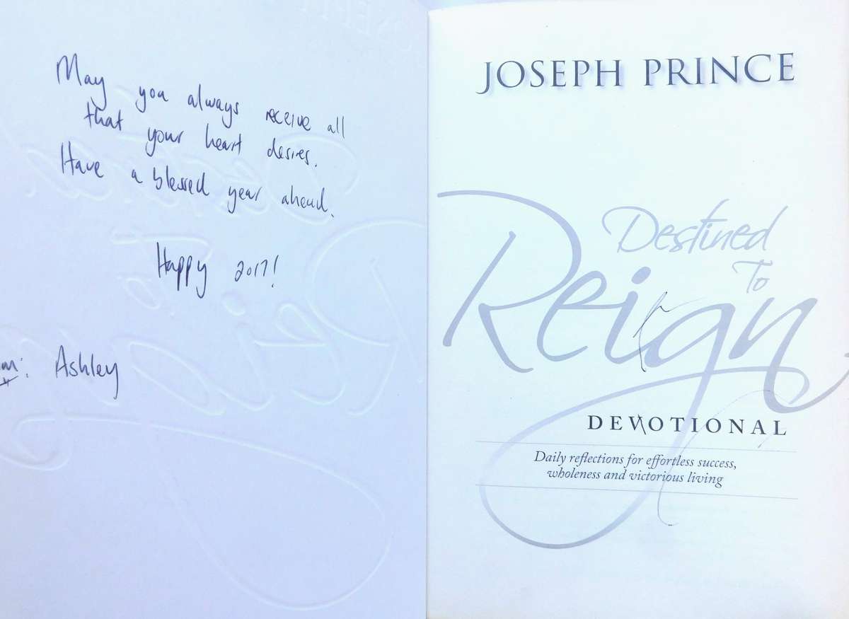 JOSEPH PRINCE - DESTINED TO REIGN,  DEVOTIONAL [BOOK]
