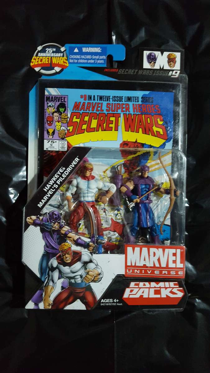 Marvel Universe - Comic Packs - Secret Wars #9 Hawkeye & Marvel's Piledriver (2009) [Hasbro]
