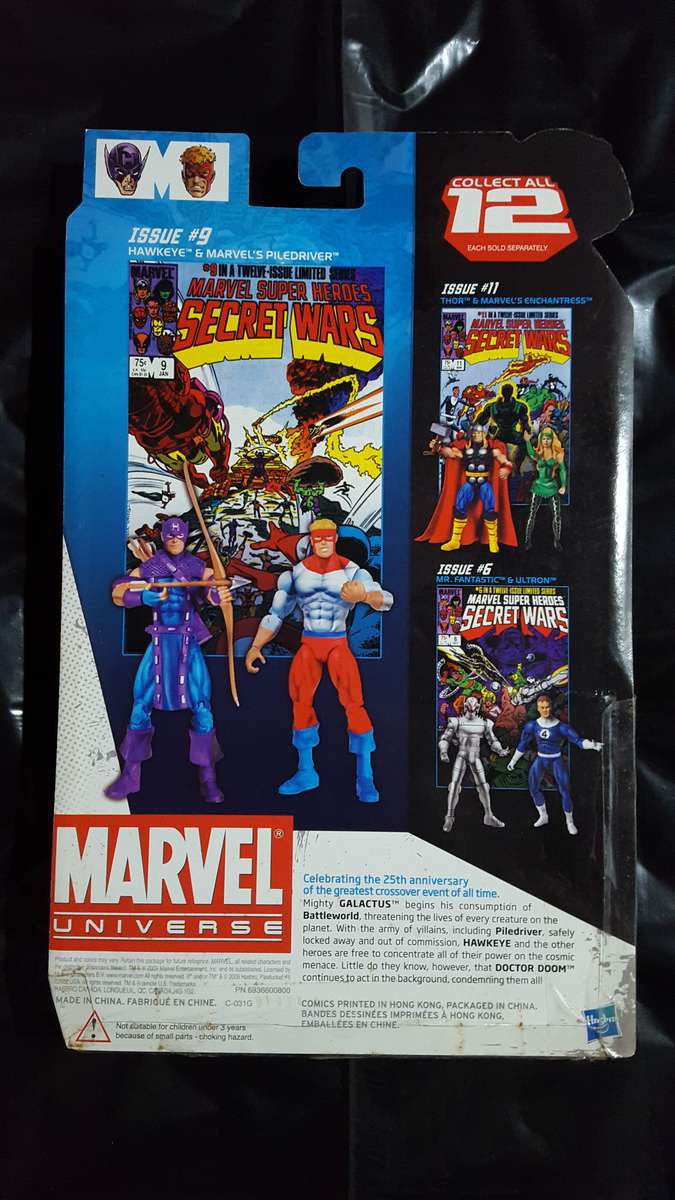 Marvel Universe - Comic Packs - Secret Wars #9 Hawkeye & Marvel's Piledriver (2009) [Hasbro]