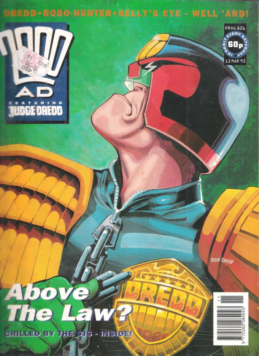 2000AD Featuring Judge Dredd (Prog # 826) [13 Mar 93]