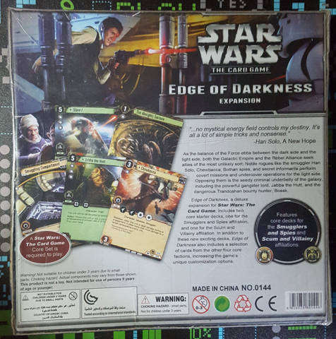 STAR WARS - The Card Game - Edge 0f Darkness - Expansion {SEALED}