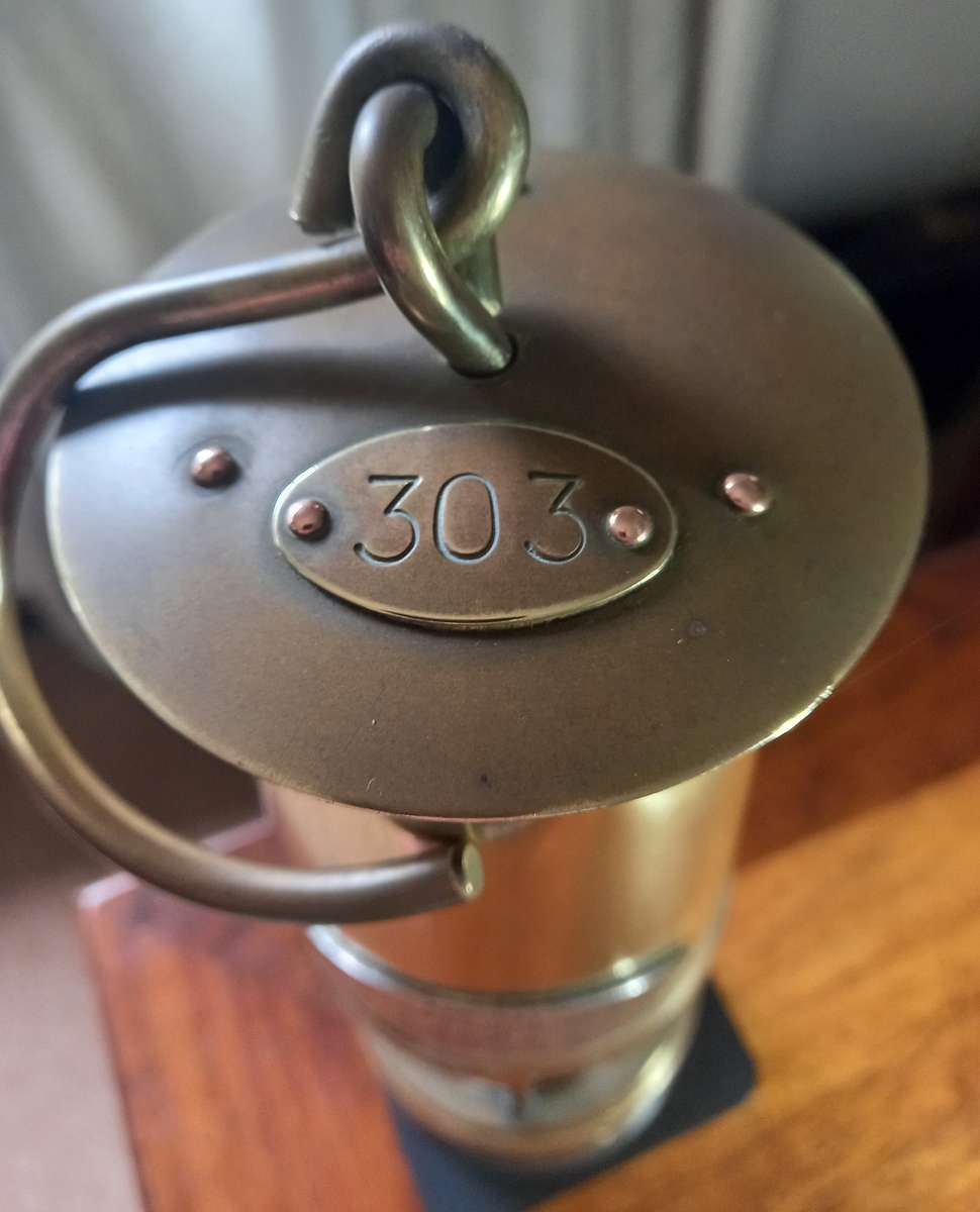 Miners Lamp, Magnificent Rare Vintage Coal Miners Lamp.