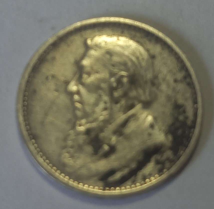 ZAR 1893, Kruger  3P, Silver Coin.