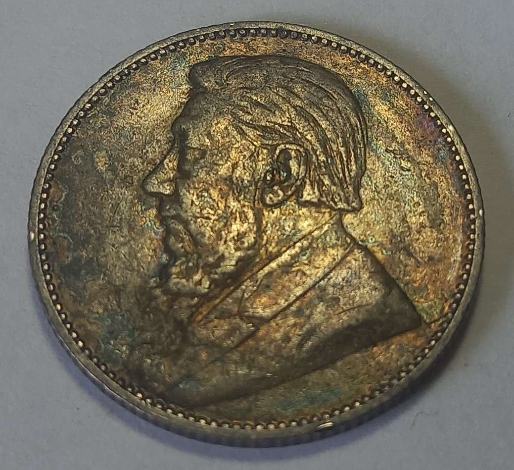 ZAR Kruger 1895, 1 Shilling, Silver Coin.