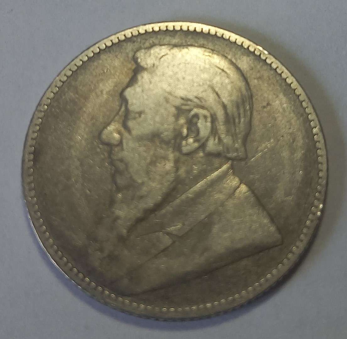 ZAR Kruger 1896, 1 Shilling, Silver.