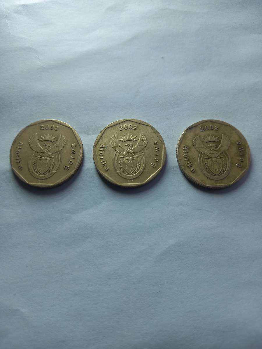 50 Cent RSA Soccer 2002 coin