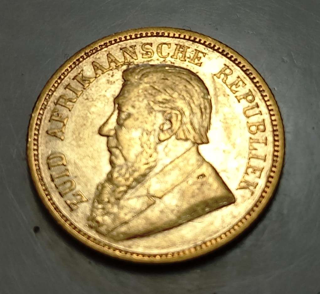ZAR 1895 gold Half Pound, Ef / XF ?