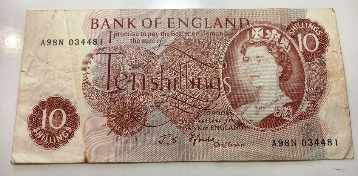 10 Shilling note, United Kingdom