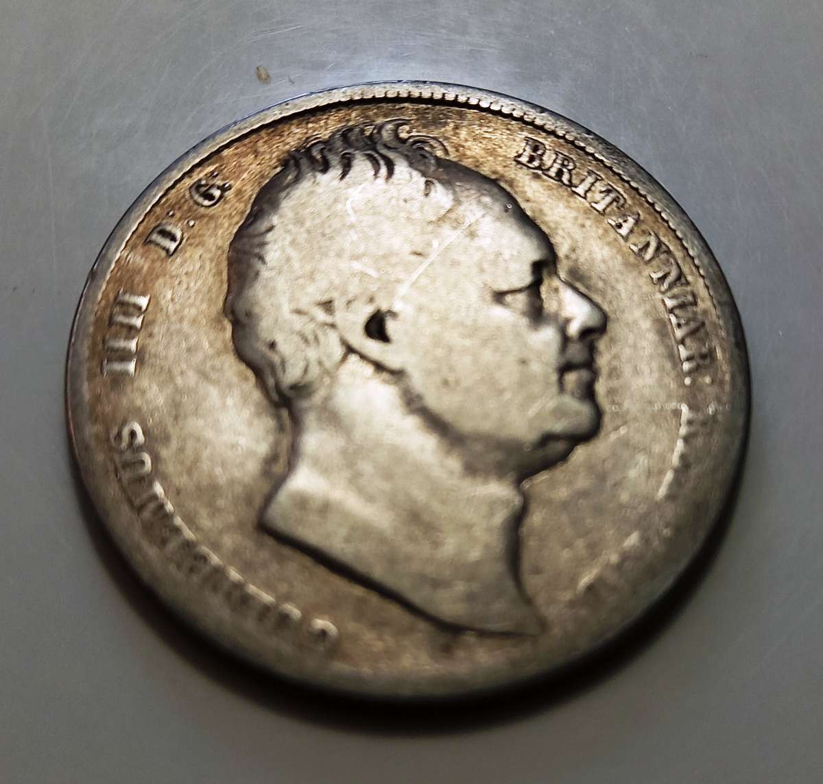 1836, UK Half Crown, 50% Silver.