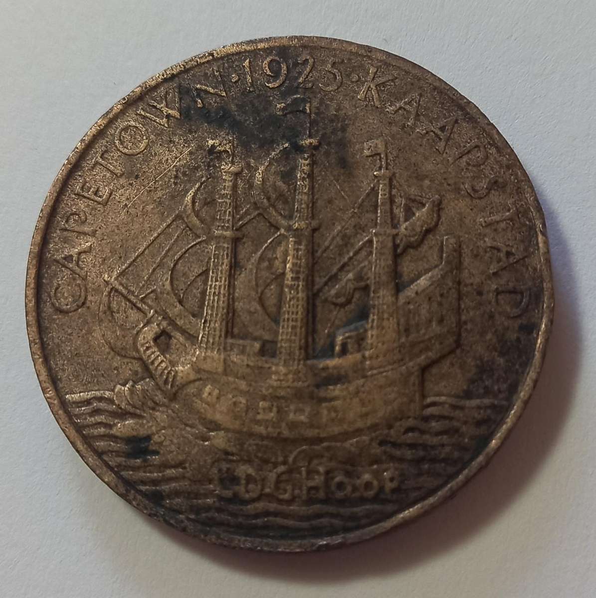 1925 Medal, Cape Town / Kaapstad, LDG Hoop.
