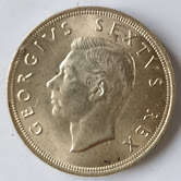 1947 SA Union silver 5 shillings (crown) coin - 80% Silver